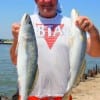 Gilchrist angler Chuck Meyer used soft plastic to catch these 24inch specks-
