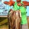 A FULL stringer of trout for Dallas angler Henri Fontenot caught on mirror lures-