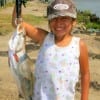 Nine yr old R. Rico of Porter caught her first rollover trout on a hard plastic topwater-