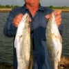 Ricky Evans of Orange, TX took these 24 and 21 inch specks on finger mullet.