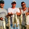 The Troutmasters; Steven Kyte, Jonathon Peyton & David Roy of Anahauc with just a few of their many specks.
