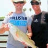 Mom and Son; Cameron Maxedon and Kim Riney Cook of Montgomery,TX took this 24inch red on finger mullet.