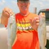 Toledo Bend angler Paul Hayes missed his turn ending up with these two specks instead of bass.