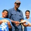 The Mathews family of Dallas spent family time at Rollover catching whiting.
