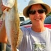 Patricia B. of Tarkington Prairrie with a nice speck caught on finger mullet.