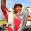 Mariano Brown of Missouri City had fun catching gafftop on live shrimp.