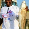 Deloris Blate of Houston nabbed this 22inch red on shrimp.