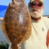 David Mullins of Moss Bluff, TX took this nice flounder on finger mullet.