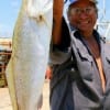 Lupe Rodriguez of Beaumont caught this 27inch speck on finger mullet.