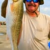Cookie Cook of Crystal Beach, TX caught this 25inch red on finger mullet.