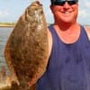 A happy Rodney Villemez of Beaumont landed this nice flounder on finger mullet.