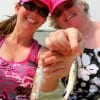 Lindale TX anglerettes Sharon Gutierrez and Janet Thompson fished these finger mullet to death.