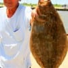 Bobby Goodman of Gilchrist, TX tabled this 20inch flounder using finger mullet.