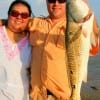 Jeremy Frisna and Sara Nerid of Houston landed this nice red using finger mullet.