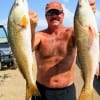Mike Therrell of Point Blanc caught these big reds on cut bait.