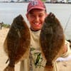 Adam Ashy of Houston took these nice flounder on finger mullet.
