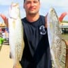 Jason Roman of Houston nabbed these nice trout on live shrimp.