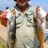 John Nelson of Conroe caught these nice trout on finger mullet.