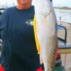 Poochie Walker of League City TX took this 28inch red on finger mullet.