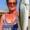 Kimmie Wheeland of Lukin, TX took this nice trout on finger mullet.