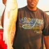Detrick Garrett of Beaumont nabbed this 28inch red on cut mullet.