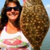Darla Fannette of Vidor, TX caught this nice flounder on finger mullet.