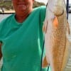 Pouchie Walker of League City, TX nabbed this nice red on finger mullet.