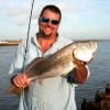 Mike Godfrey of League City, TX nabbed this nice red on finger mullet.