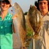 Fishin buds Eric Ryherd and Cory Lynch of Beaumont caught this nice red and flounder on finger mullet.