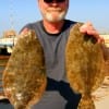 Ron Harrison of Conroe, TX took these nice flounder on finger mullet.