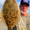James Hosea of Cold Spring, TX nabbed this nice flounder on finger mullet.
