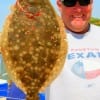 Jessy Aldy of Baytown nabbed this nice flounder on finger mullet.