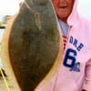 Fishing a BIGG finger mullet Barbara Singleton of Winnie, TX managed to catch this saddle blanket flounder.  Kudos to Barb!!