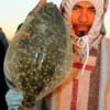 Jose Guzman of Michigin, MX landed this 15 inch flounder on shrimp.