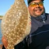 Robert Green of Houston nabbed this chunky flounder on shrimp.