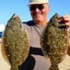 Jim Choate of Gilchrist, TX limited on flounder fishing Berkely Gulp.