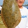 Sam Sobell of Houston,TX fished a Berkley Gulp for this nice flounder.