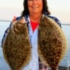 WOW!!! For Joyce Linton of Houston for her twin 20 inchers she caught on berkley gulp.
