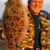 Blake Rising of Crystal Beach, TX took this chunky flounder on berkley gulp.