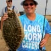 Eldin, TX angler Lynn Owens fished a finger mullet for this 21 inch flounder.