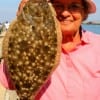 Naomi Smith of Lufkin, TX took this nice flounder on a mud minnow.
