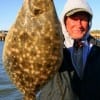Frank Bunyard of Tarkington Prairrie ,TX took this 22 inch flatfish on berkley gulp.