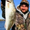 James Dykes of Zavala, TX fished a soft plastic for this 20 inch speck