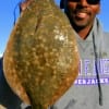 Kris Krickwood of Anahauc, TX caught this 17inch flounder on live shrimp.