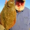 Former Lake Fork Guide Dan Lynch of Ennis, TX nabbed this 20 inch flounder on berkley gulp.