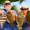 Fishing buds Al Jurica and Phillip Joe of Houston nabbed up these flounder and sheepshead on shrimp.