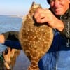 Jim Linder of High Island, TX took this keeper flatfish on berkley gulp.