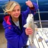 Becky Grey's grandaughter Abbie Bussinger caught and released this rat red fishing shrimp.