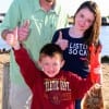 The Godfrey family of  League City, TX gives a thumbs up for Jacobs Flounder.