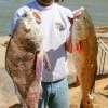 Walter Ebeling of  Huffman, TX caught this drum and refish on shrimp.